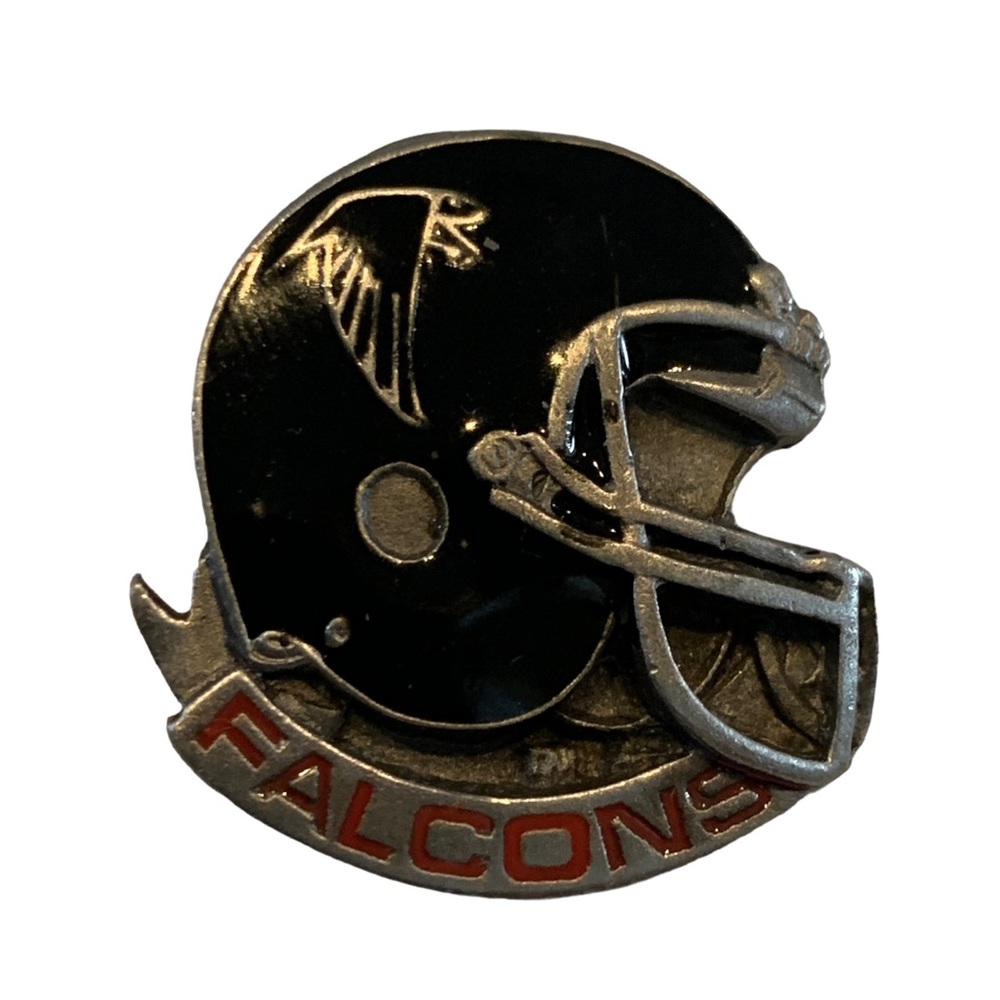 Vintage Falcons Helmet Pin NFL Football Team Pin Lapel Hat or Shirt